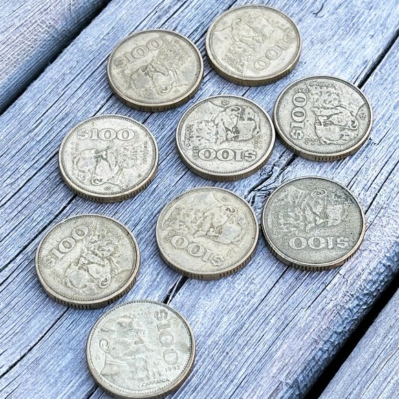 1987 - 1992 Mexico 100 Pesos ~LOT OF 9 Coins - Picture 1 of 2
